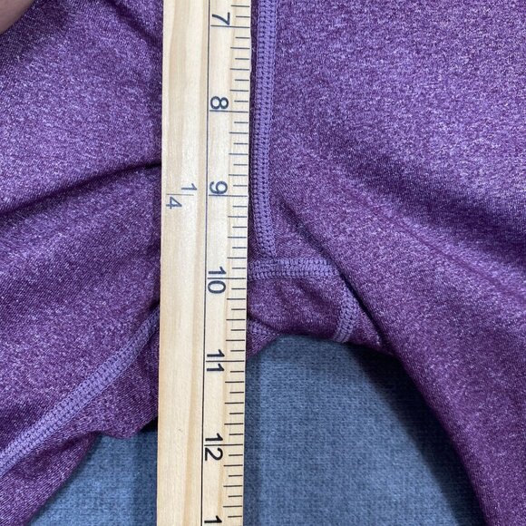 Ray Pose Womens Heather Purple Athletic Shorts Side Pockets & High Waist Design - Picture 10 of 12